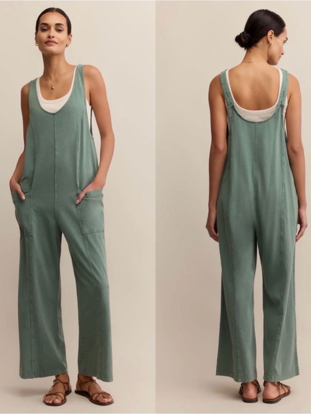 Zsupply Brasila Jumpsuit Hunter Green New Tags Size XS